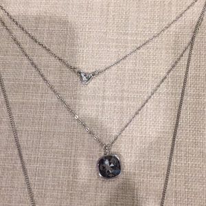 Loft Silver 3 Strand Necklace